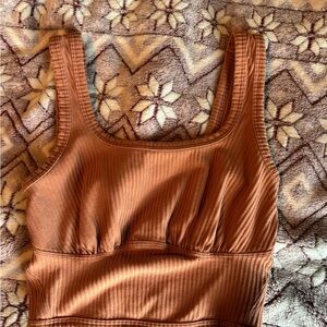 Lululemon Ribbed Peach Tank Top